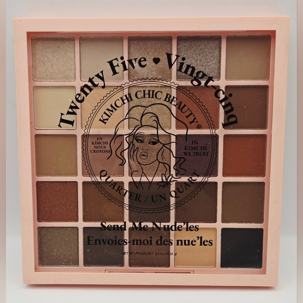 KimChi Chic Beauty "Send Me Nudes" Eyeshadow Palette – 25 Shades, Vegan & Cruelt